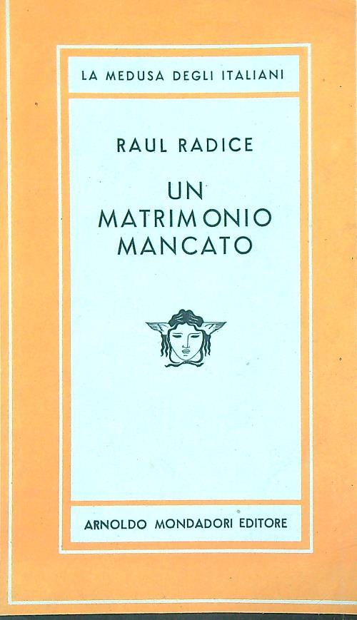 Un matrimonio mancato