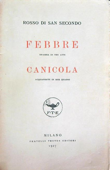 Febbre canicola - copertina