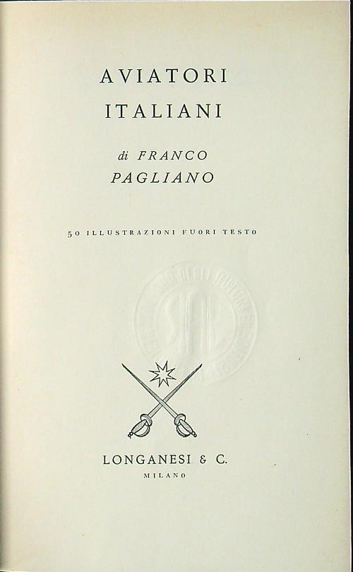 Aviatori italiani - Franco Pagliano - copertina