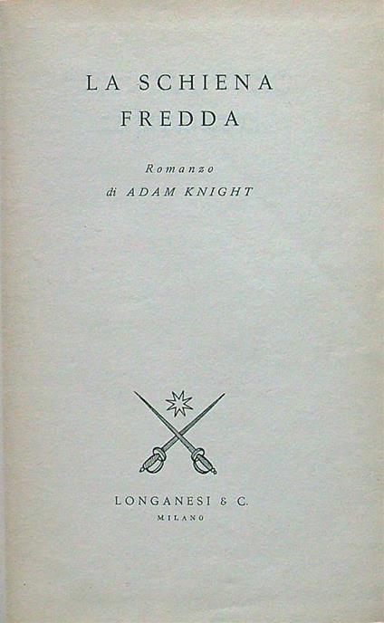 La schiena fredda - copertina