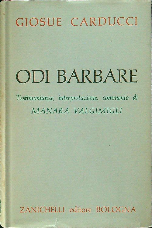 Odi barbare