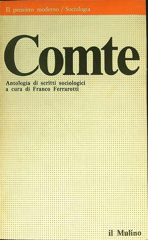 Comte - Franco Ferrarotti - copertina