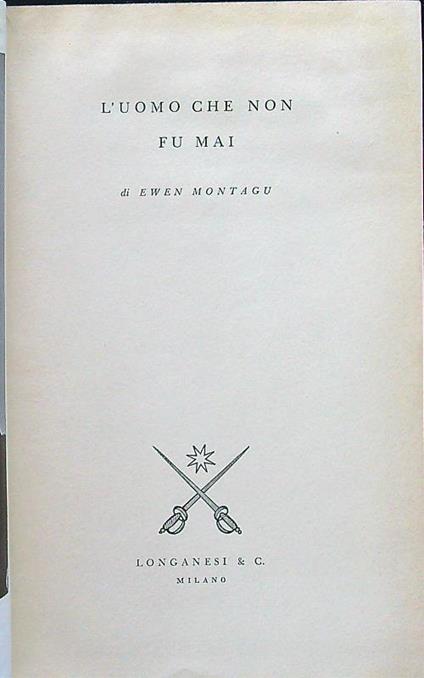 L' uomo che non fu mai - copertina