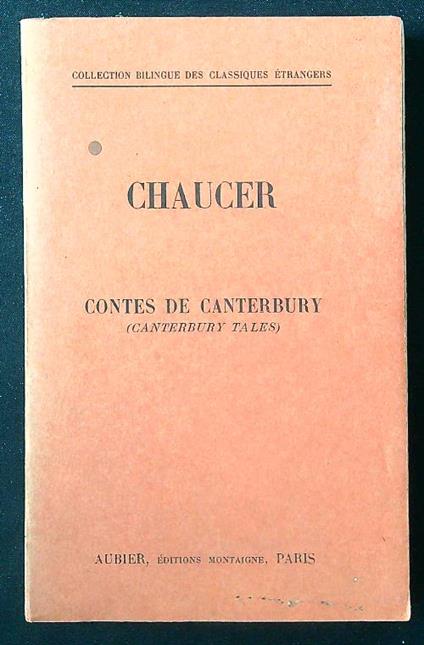 Les Contes de Canterbury (Canterbury Tales) - Geoffrey Chaucer - copertina