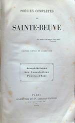 Poesies completes de Sainte-Beuve