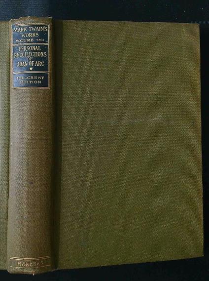 Personal Recollection of Joan of Arc vol. I - copertina