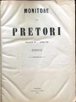 Monitore dei pretori volume VI - anno VII 1881