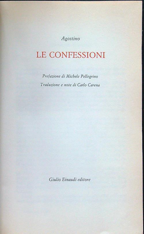 Le confessioni - Agostino (sant') - copertina