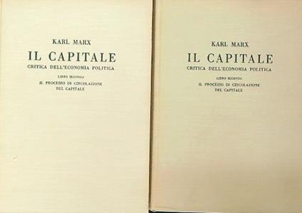 Il capitale. Libro secondo. 2vv - Karl Marx - copertina
