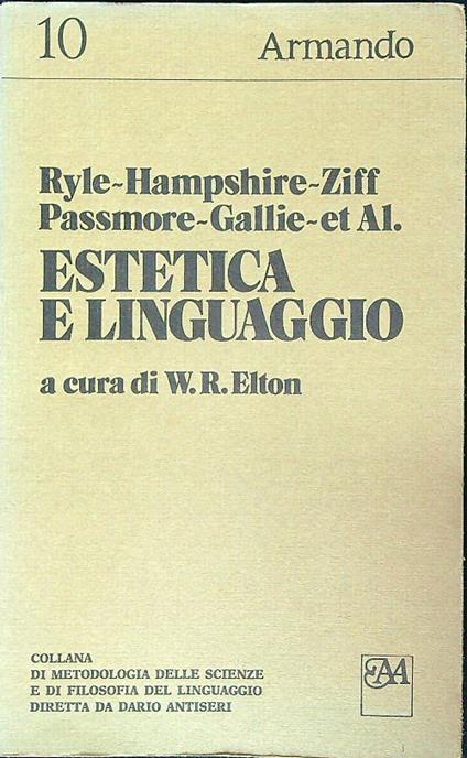 Estetica e linguaggio - copertina