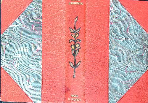 Prose di ricerca. Volume II - Gabriele D'Annunzio - copertina