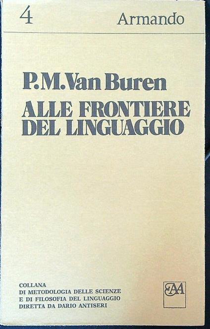 Alle frontiere del linguaggio - copertina