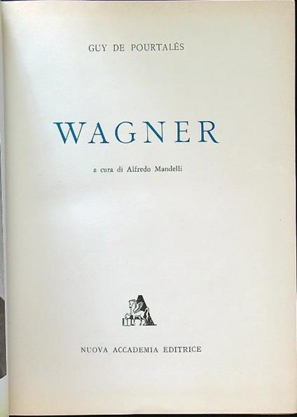 Wagner - Guy De Pourtalès - copertina