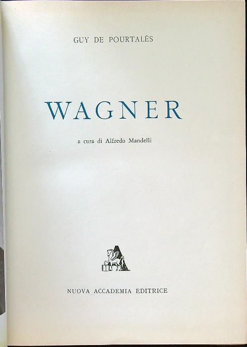 Wagner - Guy De Pourtalès - copertina