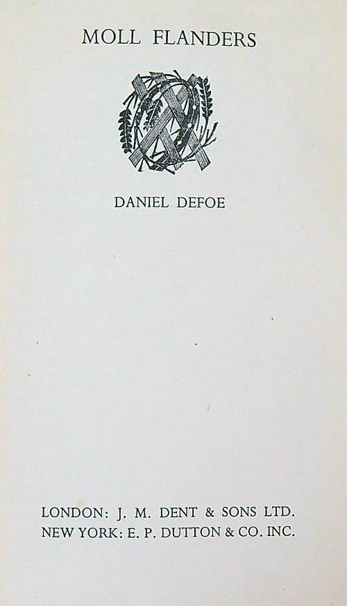Moll Flanders - Daniel Defoe - copertina