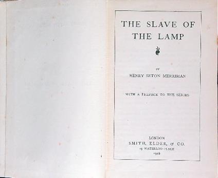 The Slave of the Lamp - copertina