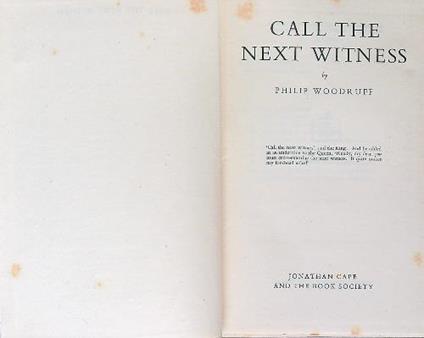 Call the next witness - copertina