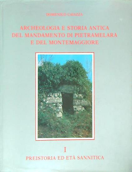 Archeologia e storia antica del mandamento di Pietramelara e del Montemaggiore I - Domenico Caiazza - copertina