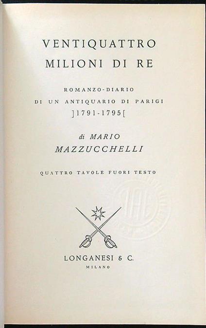 Ventiquattro milioni di re - Mario Mazzucchelli - copertina