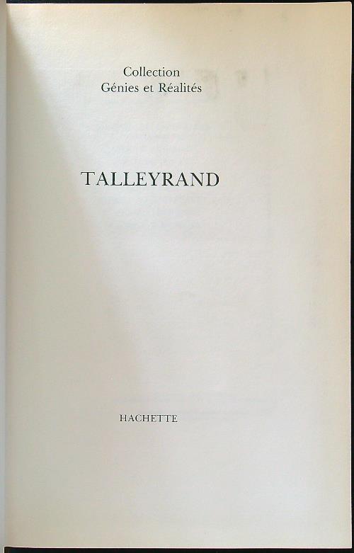 Talleyrand - copertina