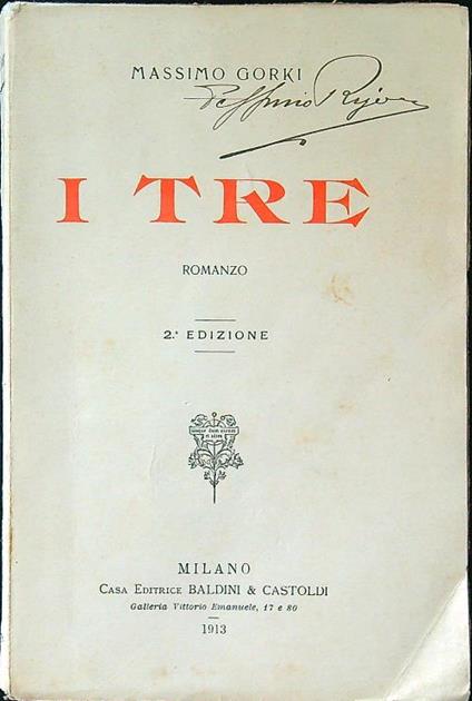 I tre - Maksim Gorkij - copertina