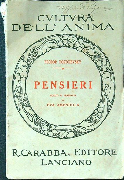 Pensieri - copertina