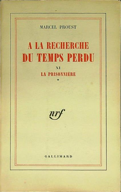 A la recherche du temps perdu: La prisonniere 2vv - Marcel Proust - copertina