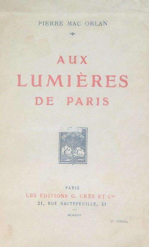 Aux Lumieres de Paris