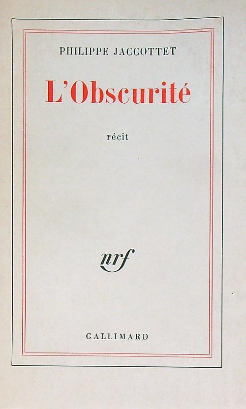 L' obscuritè