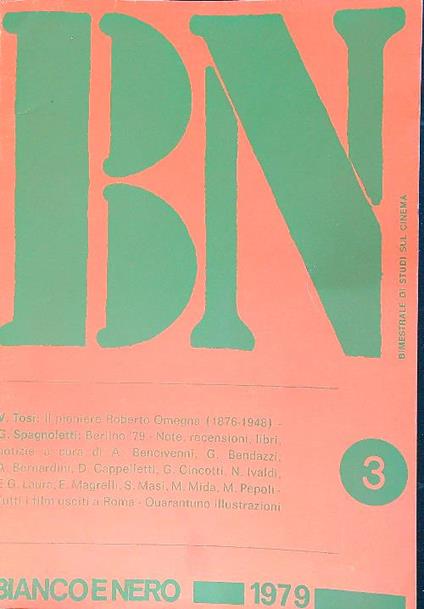 Bianco e nero 3/1979 - copertina