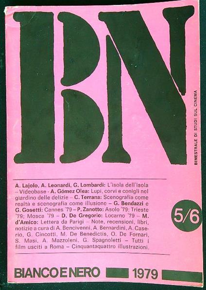 Bianco e nero 5/6 - 1979 - copertina
