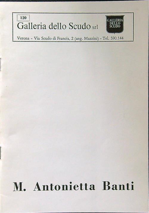 M. Antonietta Banti - copertina
