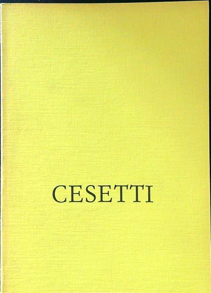 Cesetti - copertina