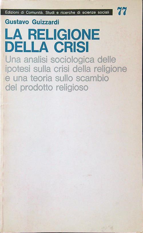 La religione della crisi