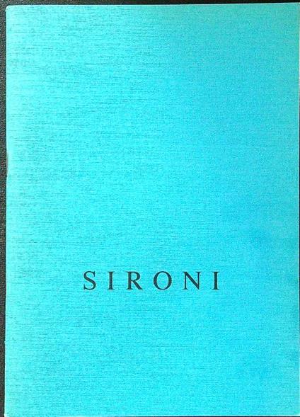 Sironi - copertina
