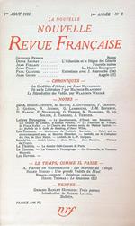 La Nouvelle Revue Francaise 8/Aout 1953