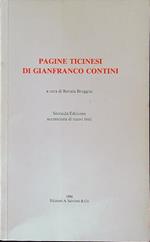 Pagine ticinesi di Gianfranco Contini