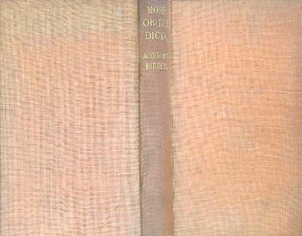 More obiter dicta - copertina