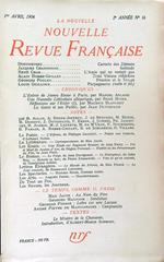 La Nouvelle Revue Francaise 16/avril 1954