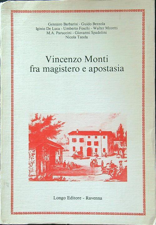 Vincenzo Monti fra magistero e apostasia - copertina