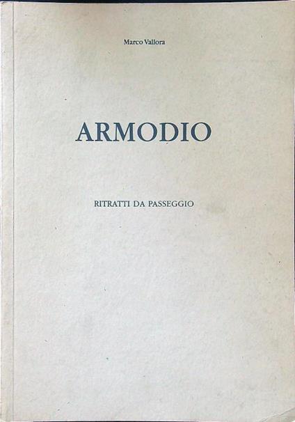 Armodio - Marco Vallora - copertina