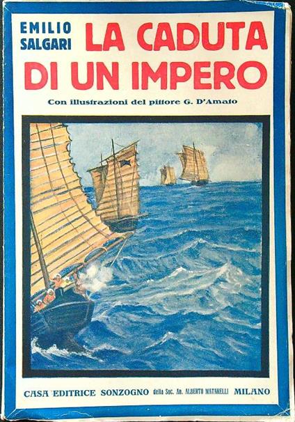 La caduta di un impero - Emilio Salgari - copertina