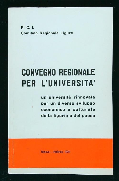 Convegno regionale per l'università