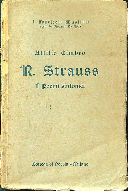 R. Strauss I poemi sinfonici - Attilio Cimbro - copertina