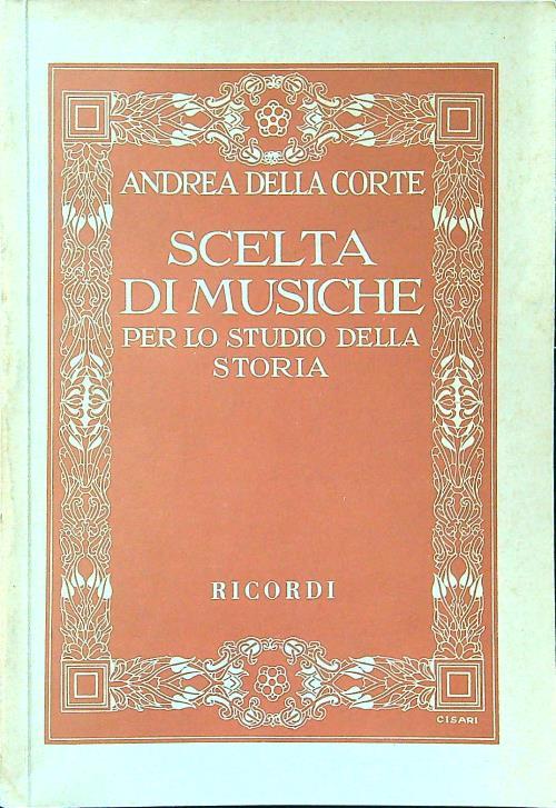 Scelta di musiche per lo studio della storia