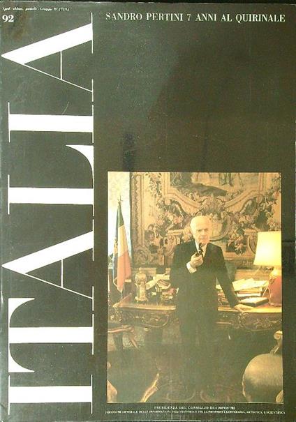 Italia Sandro Pertini 7 anni al Quirinale - copertina