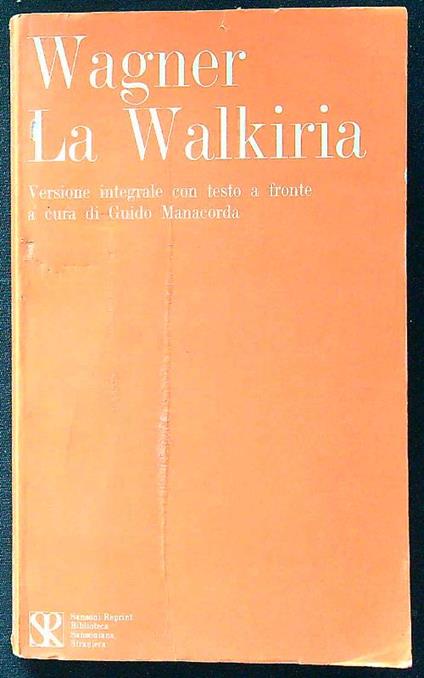 La Walkiria - Richard Wagner - copertina