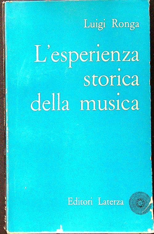 L' esperienza storica della musica