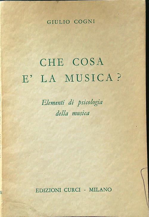 Che cosa è la musica