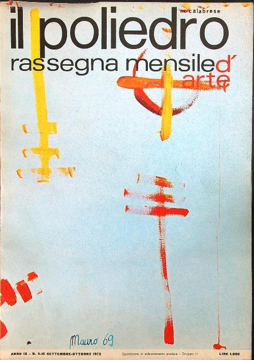 Il Poliedro n.9-10 settembre-ottobre 1972 - copertina